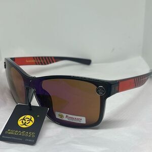 Biohazard Sunglasses Mirrored – Maximum UV Protection